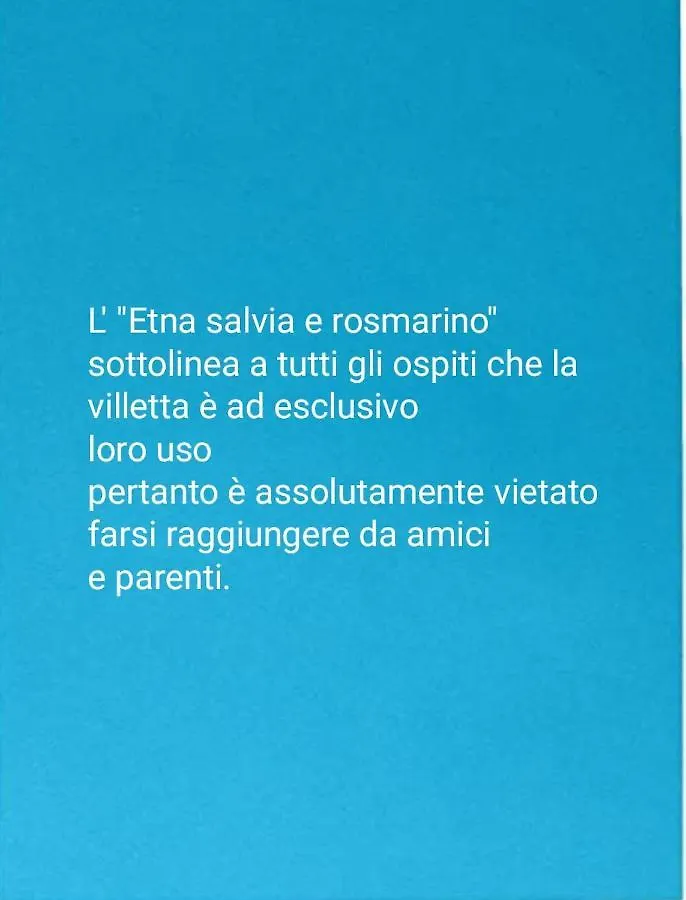 Etna, Salvia E Rosmarino Villa Maletto
